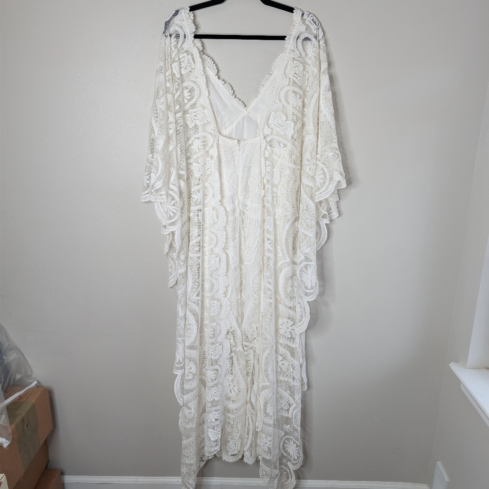 Jen's Pirate Booty Lily-white Swangsong Lace Maxi Dress - Picture 7 of 13